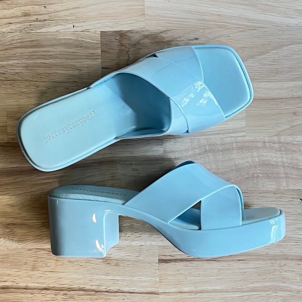 🌹Sold🌹Jeffery Cambell For FREE PEOPLE "Vacay Vibes" Platform Jelly Sandlall - Picture 10 of 17